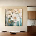 Floral Canvas Wall Art WAD1252-F 80 x 80 cm / Stretched on hidden frame