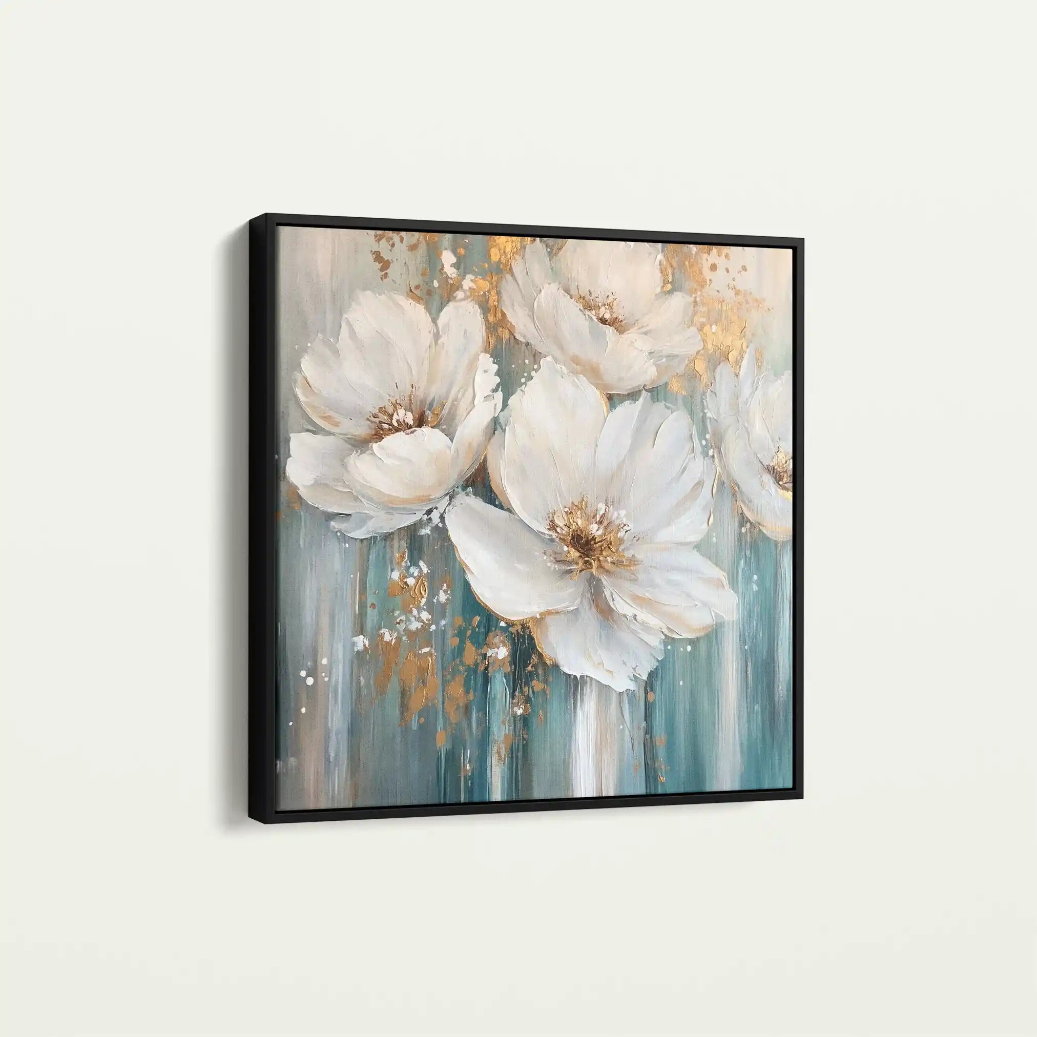 Floral Canvas Wall Art WAD1252-F 80 x 80 cm / Stretched on hidden frame