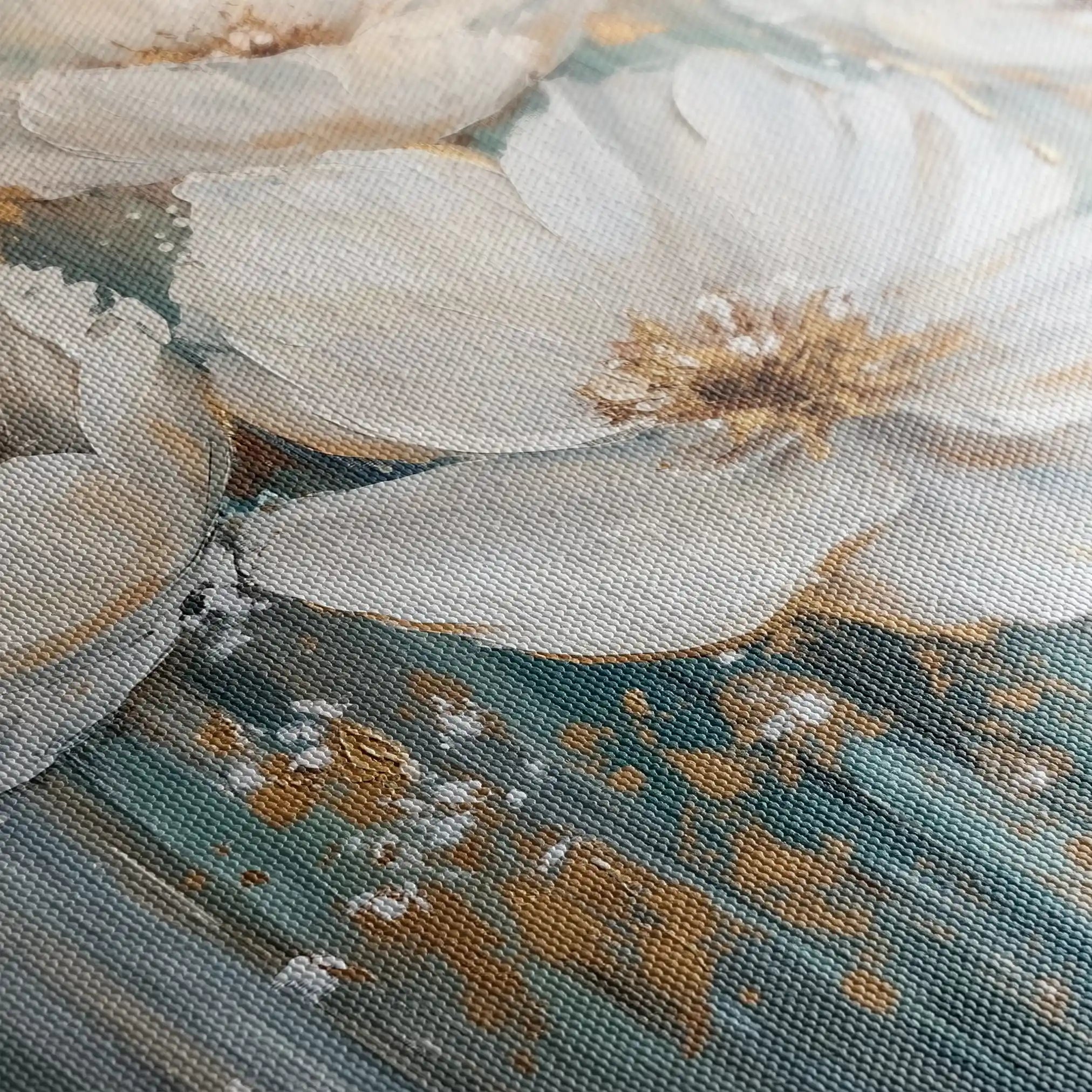 Floral Canvas Wall Art WAD1252-F 80 x 80 cm / Stretched on hidden frame