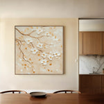 Floral Canvas Wall Art WAD1253-F 80 x 80 cm / Stretched on hidden frame