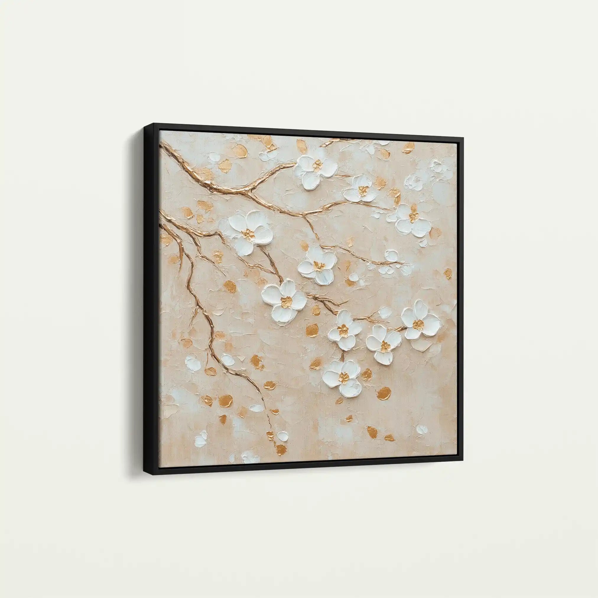 Floral Canvas Wall Art WAD1253-F 80 x 80 cm / Stretched on hidden frame