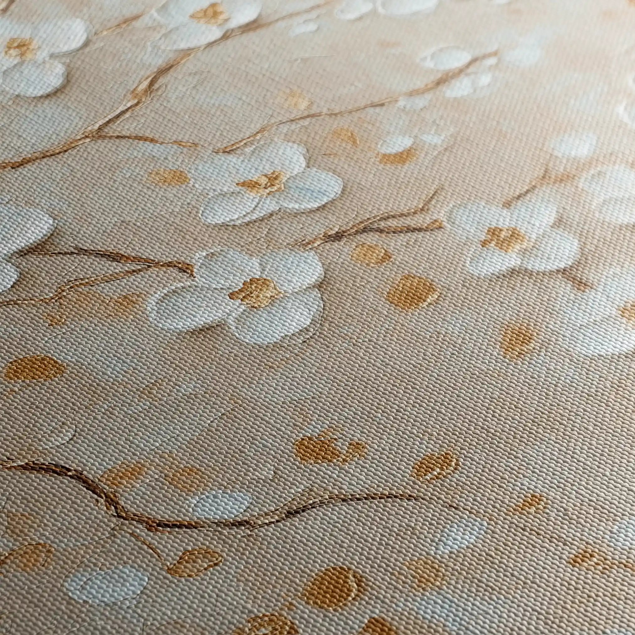 Floral Canvas Wall Art WAD1253-F 80 x 80 cm / Stretched on hidden frame