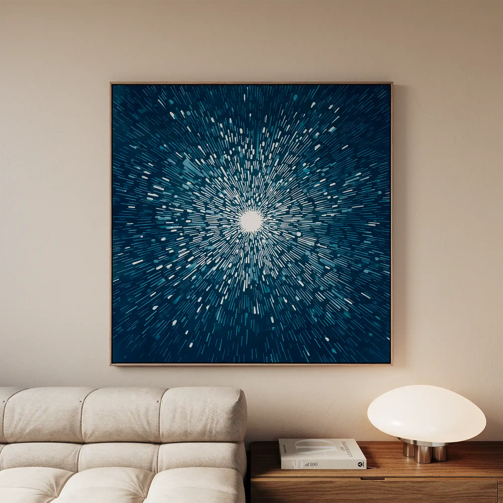 Abstract 1254 Canvas Art 60 x 60 cm / Stretched on hidden frame