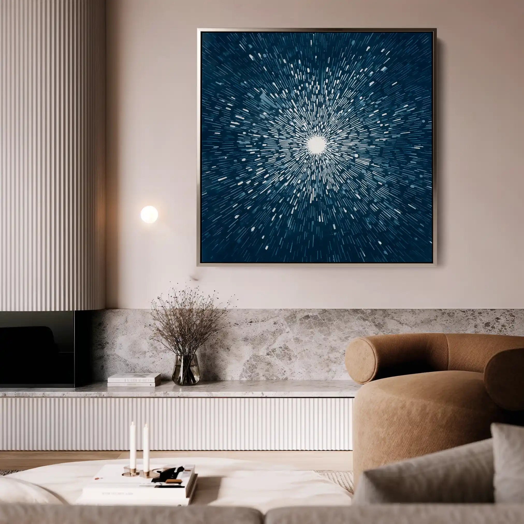 Abstract 1254 Canvas Art 60 x 60 cm / Stretched on hidden frame