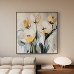 Floral Canvas Wall Art WAD1254-F 80 x 80 cm / Stretched on hidden frame