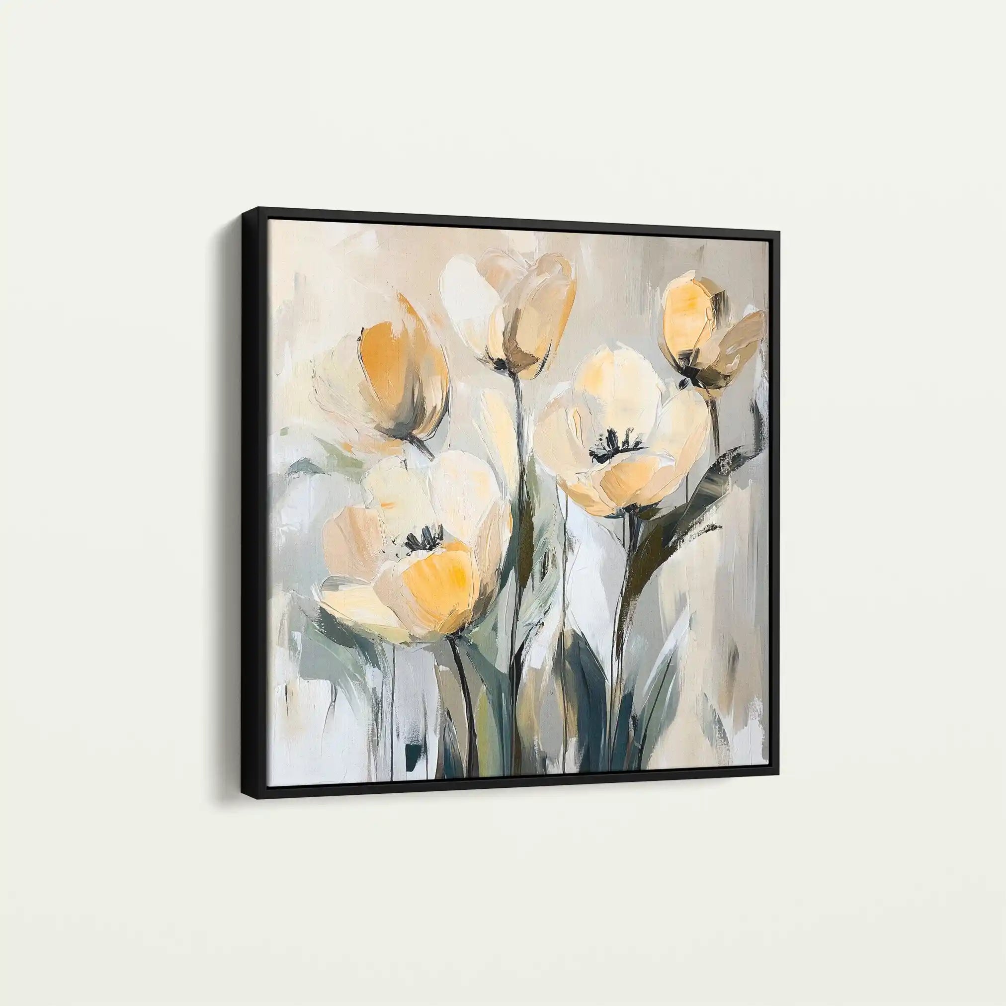 Floral Canvas Wall Art WAD1254-F 80 x 80 cm / Stretched on hidden frame