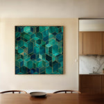 Abstract 1255 Canvas Art 60 x 60 cm / Stretched on hidden frame