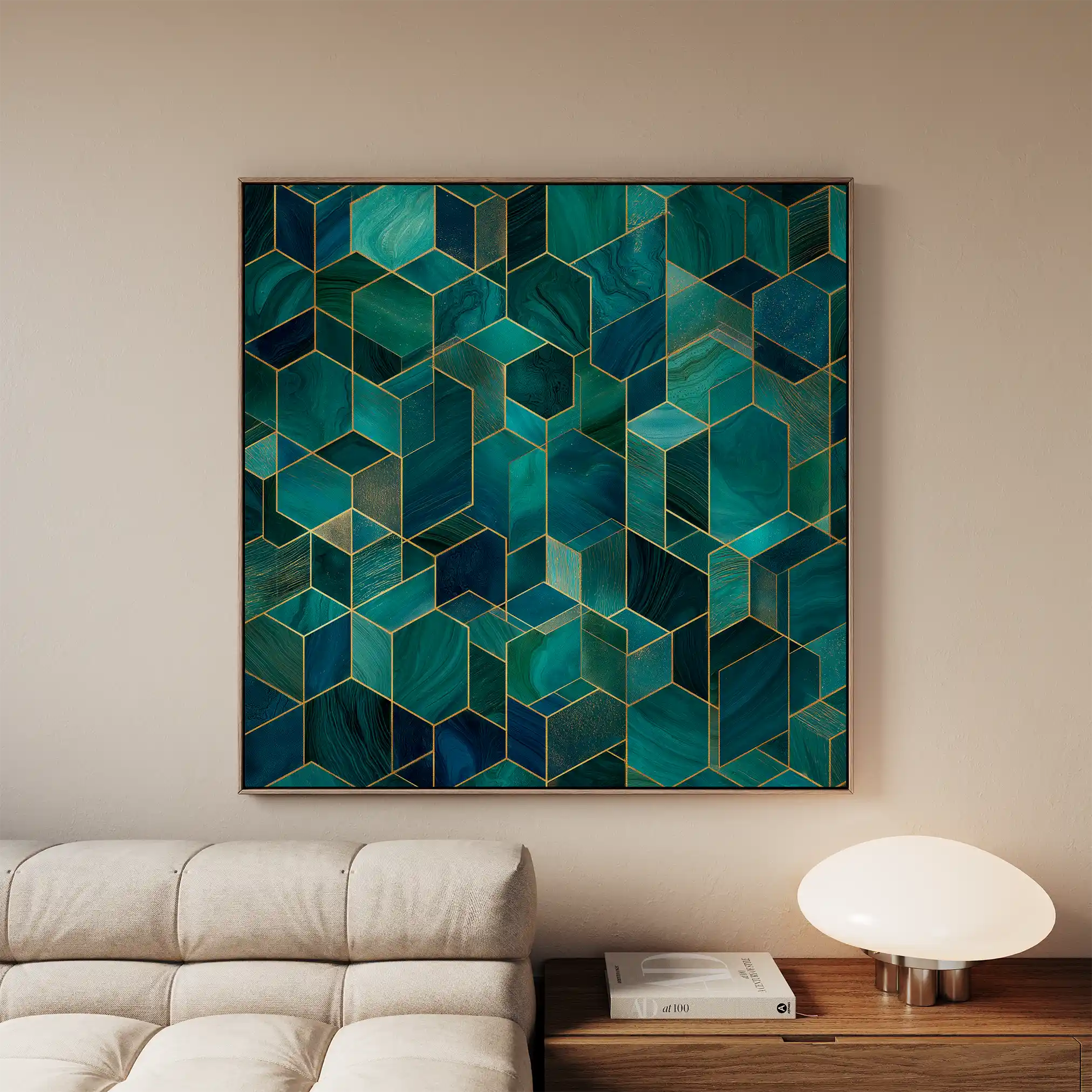 Abstract 1255 Canvas Art 60 x 60 cm / Stretched on hidden frame