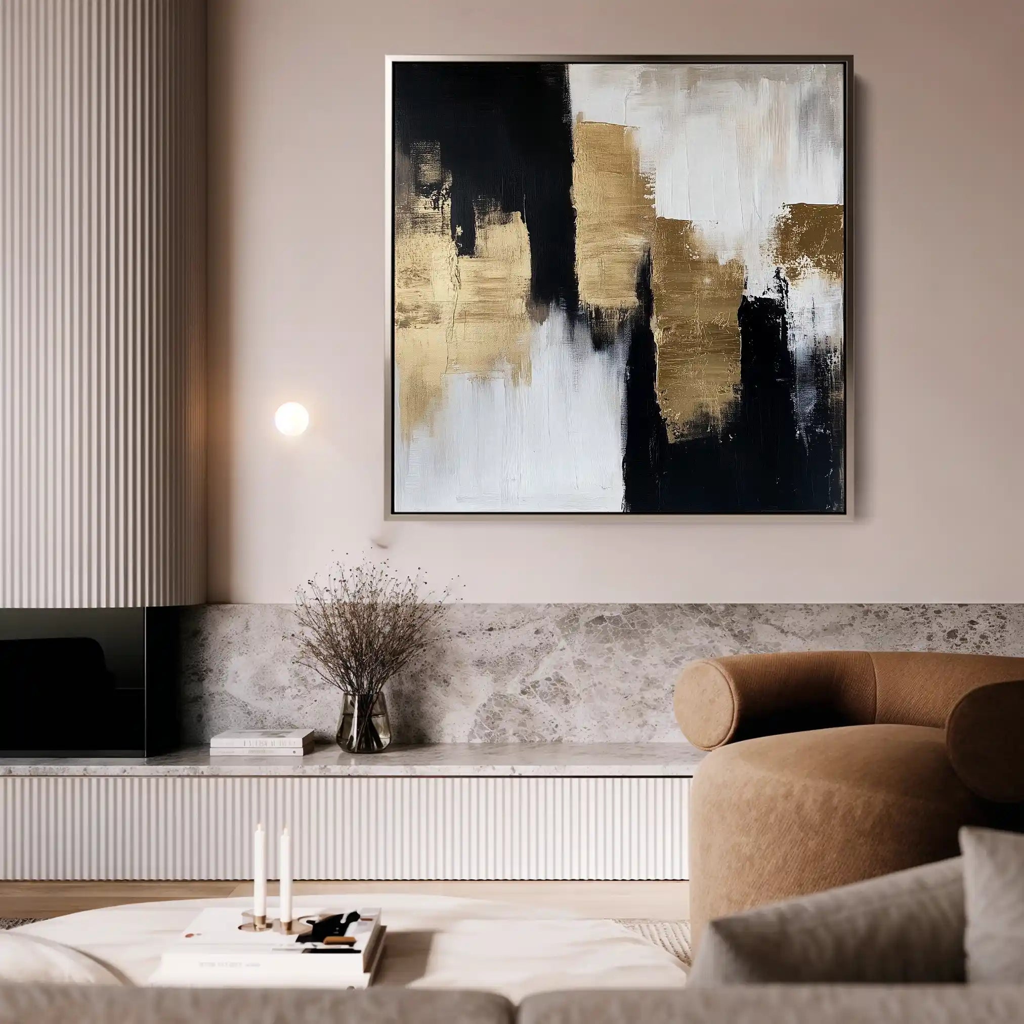 Abstract 1257 Canvas Art 60 x 60 cm / Stretched on hidden frame