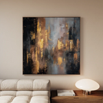 Abstract 1258 Canvas Art 60 x 60 cm / Stretched on hidden frame
