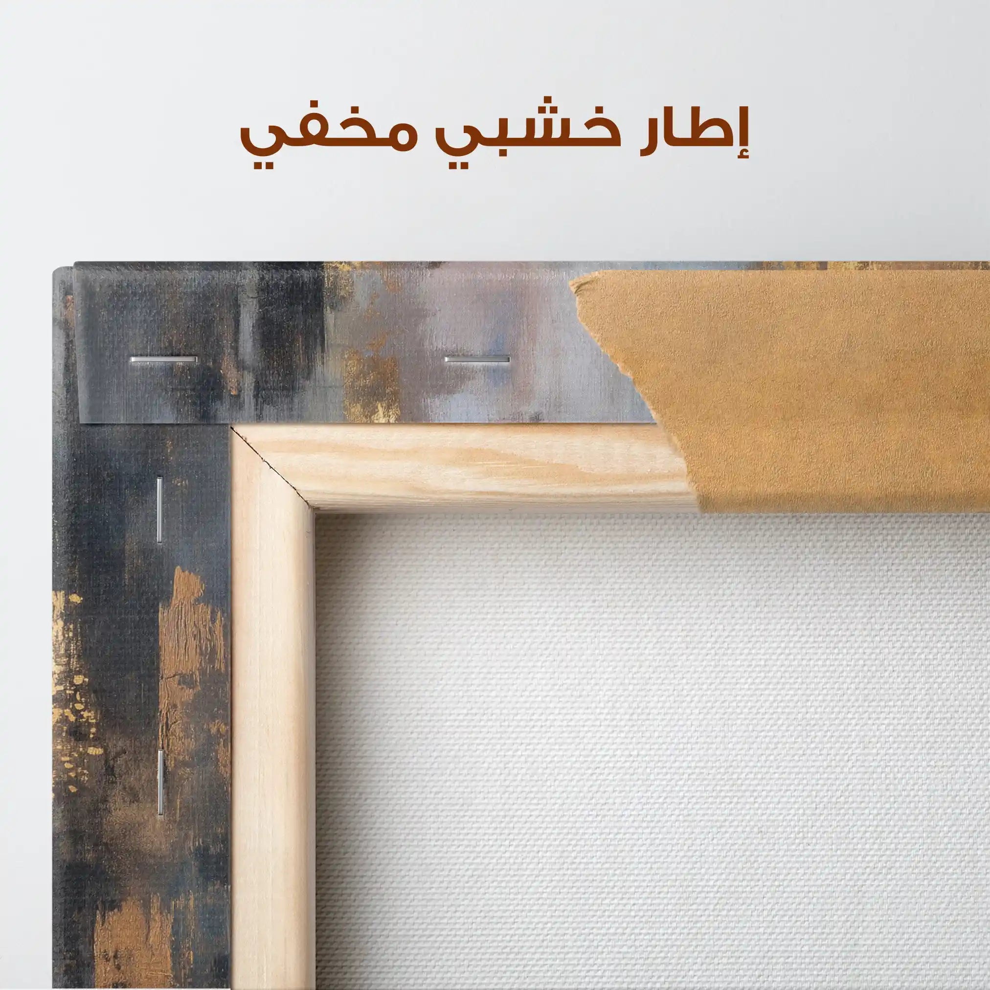 Abstract 1258 Canvas Art 60 x 60 cm / Stretched on hidden frame