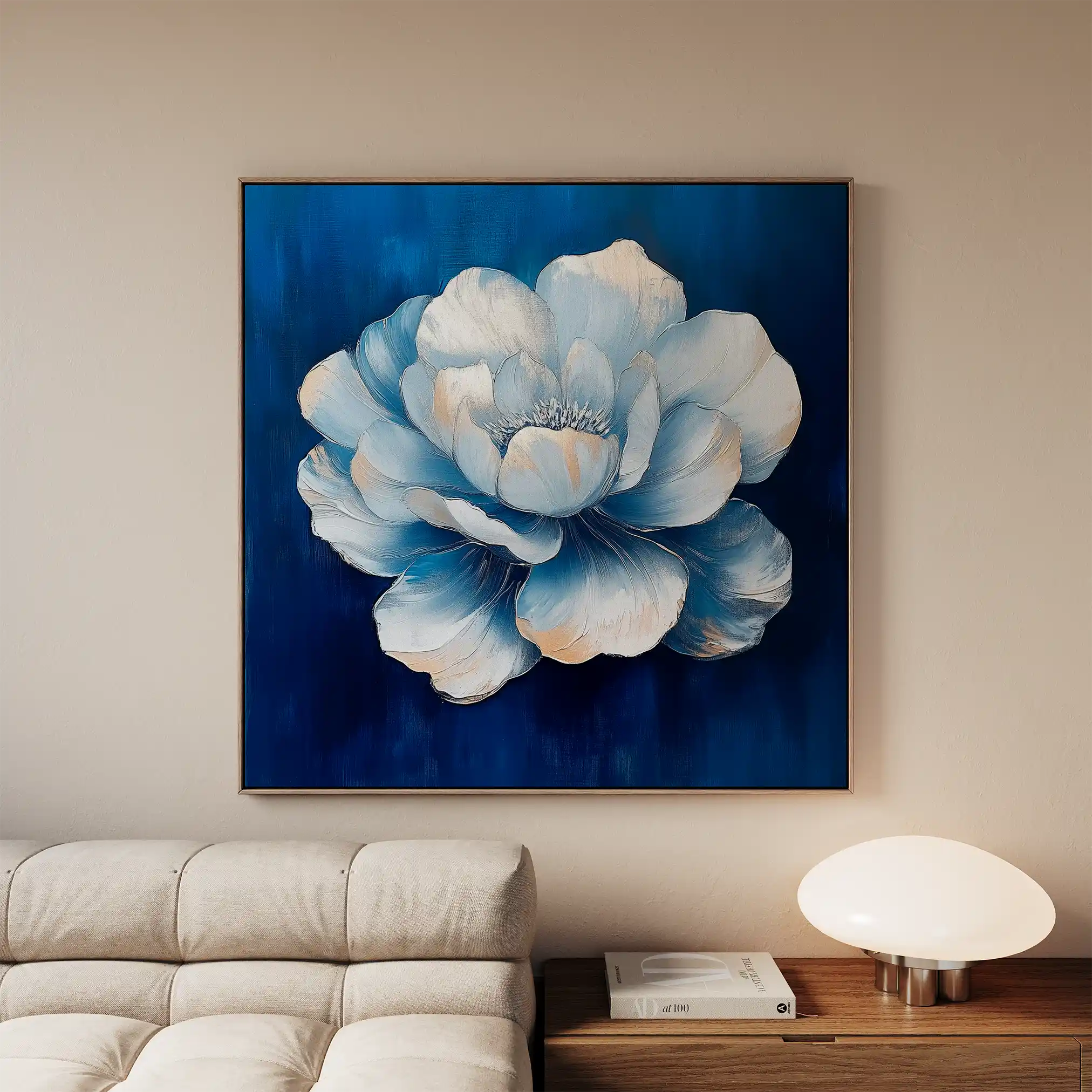 Floral Canvas Wall Art WAD1259-F 80 x 80 cm / Stretched on hidden frame