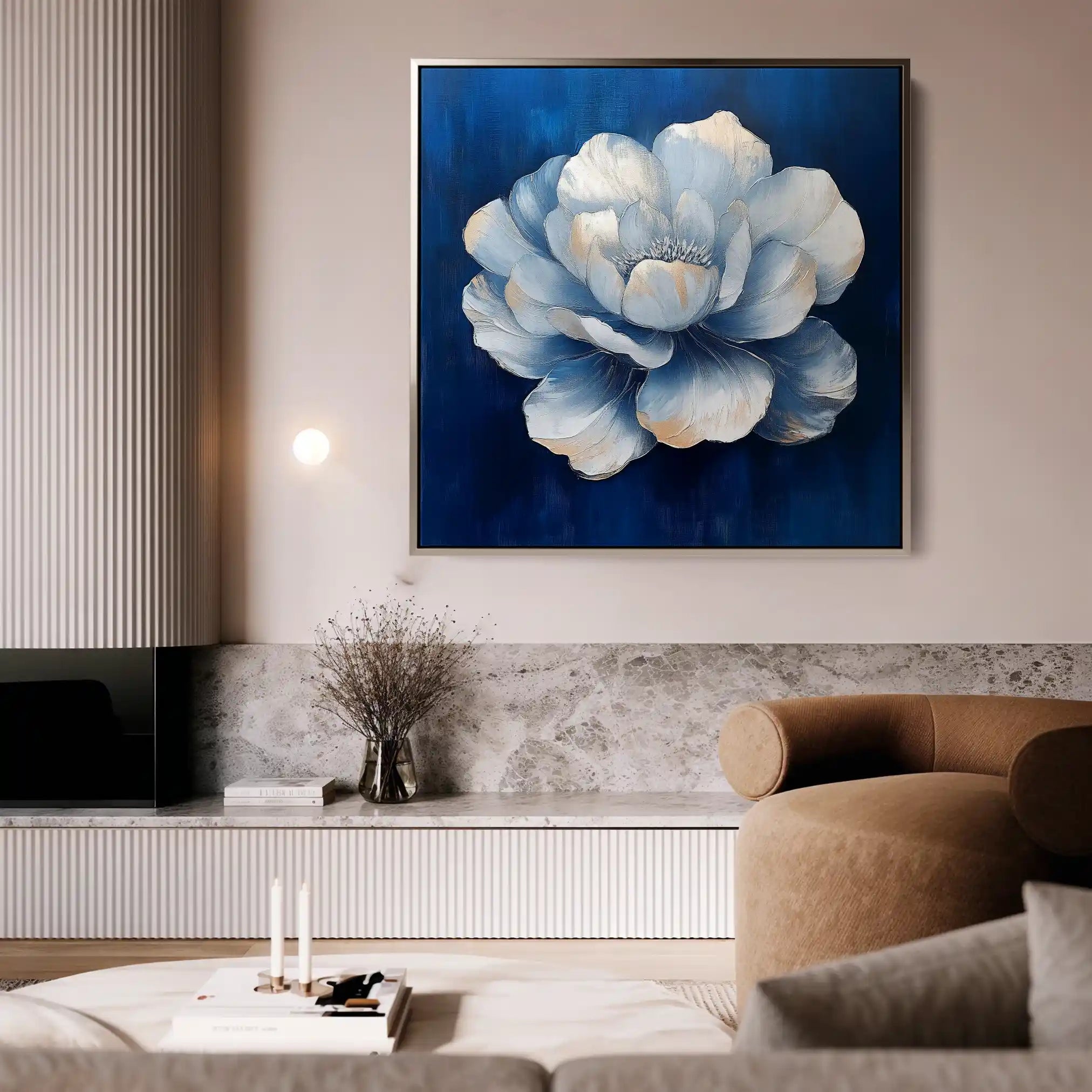 Floral Canvas Wall Art WAD1259-F 80 x 80 cm / Stretched on hidden frame
