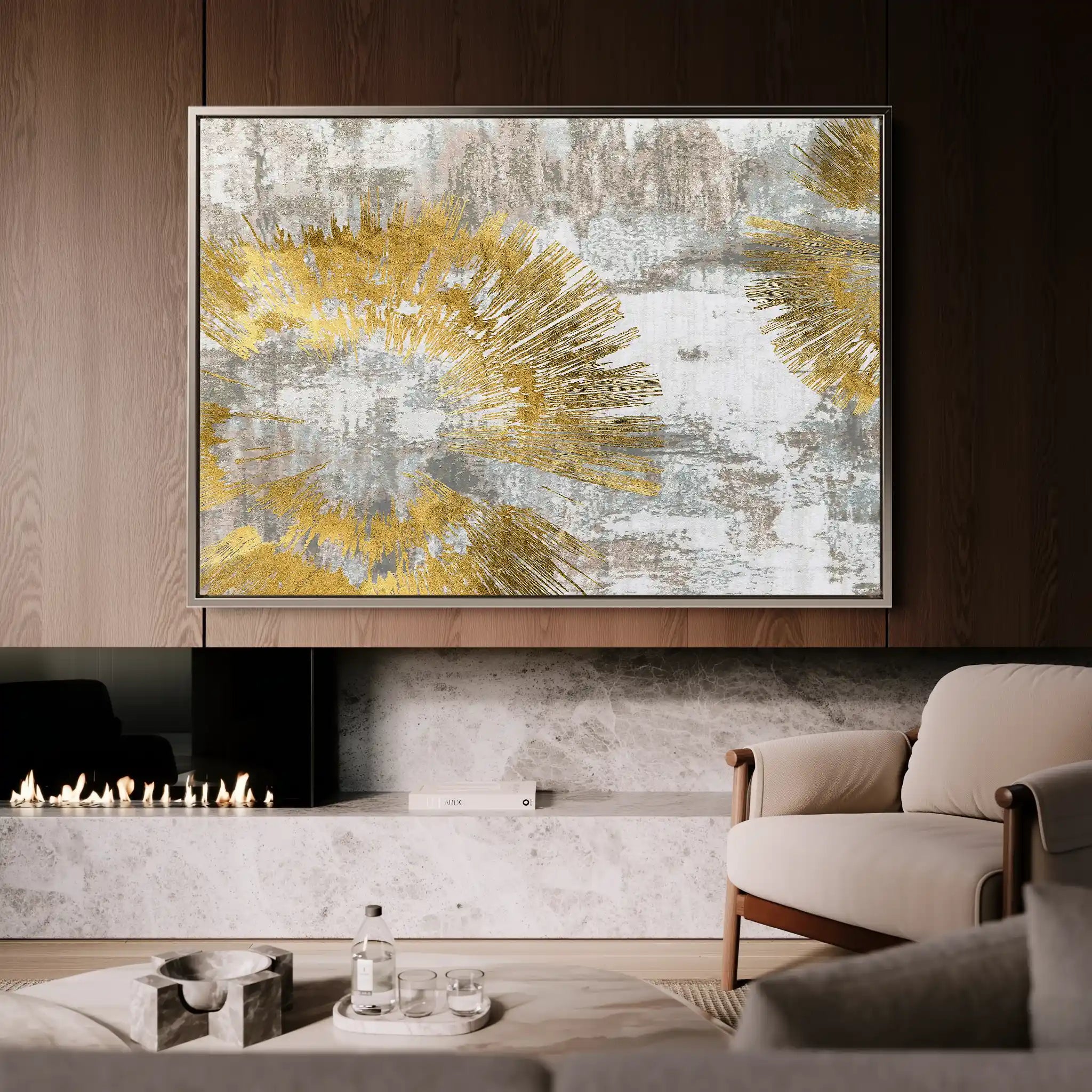 Abstract 126 Canvas Art 60 x 40 cm / Stretched on hidden frame