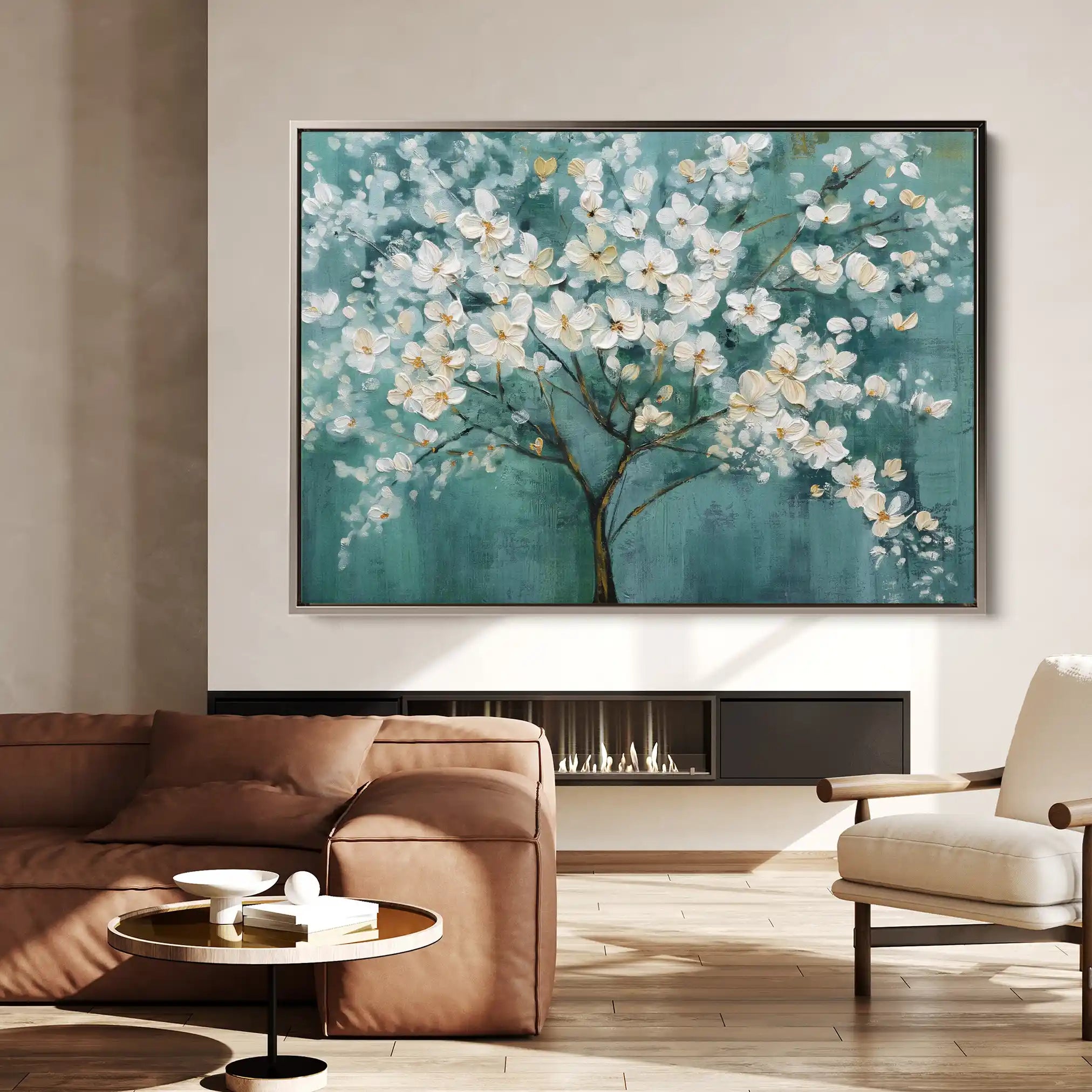 Floral Canvas Wall Art WAD126-F 90 x 60 cm / Stretched on hidden frame