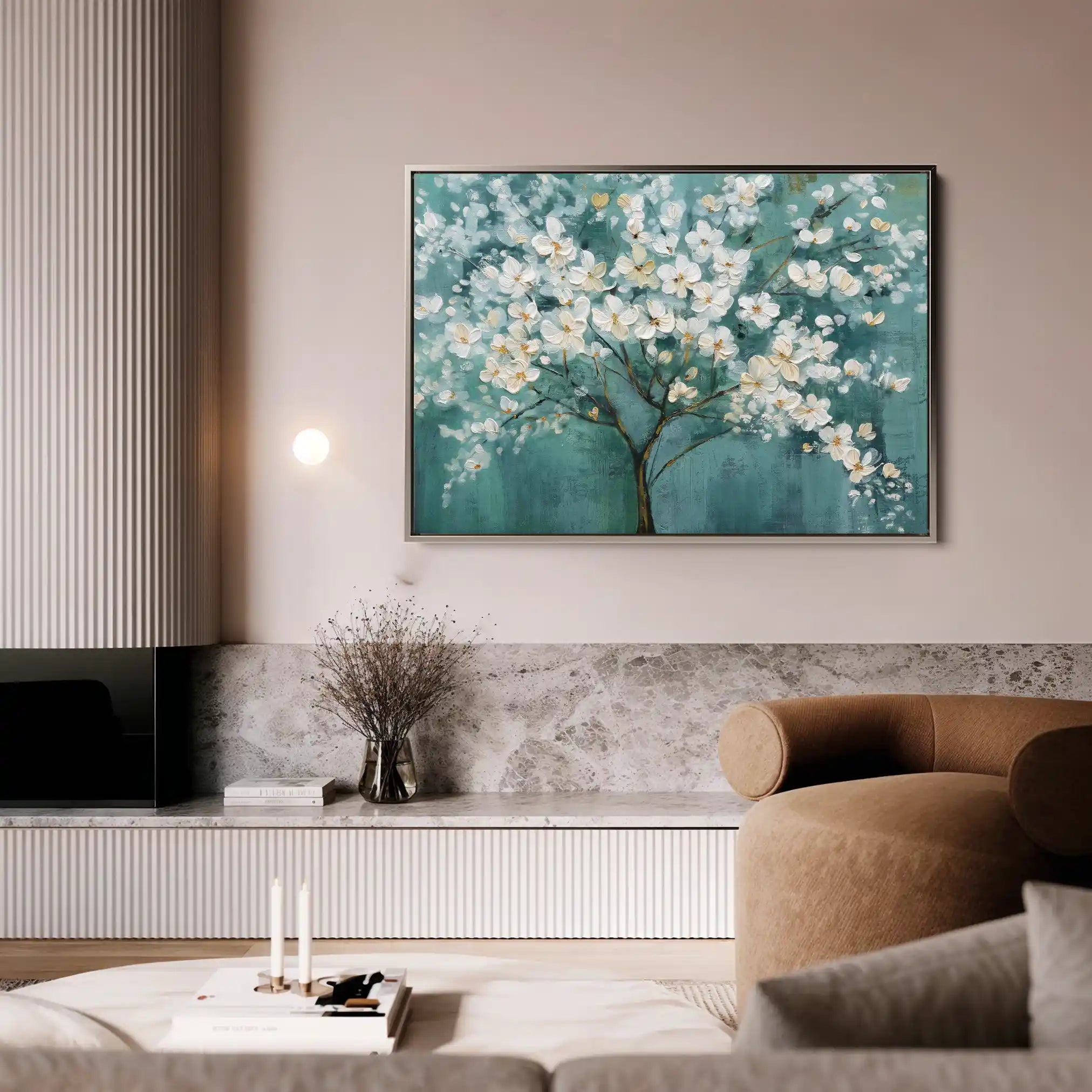 Floral Canvas Wall Art WAD126-F 90 x 60 cm / Stretched on hidden frame