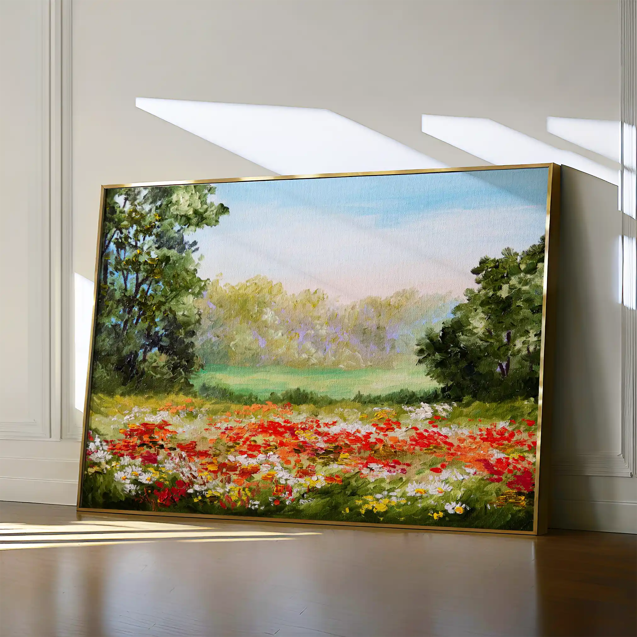 Landscape 126 Canvas Art 90 x 60 cm / Stretched on hidden frame