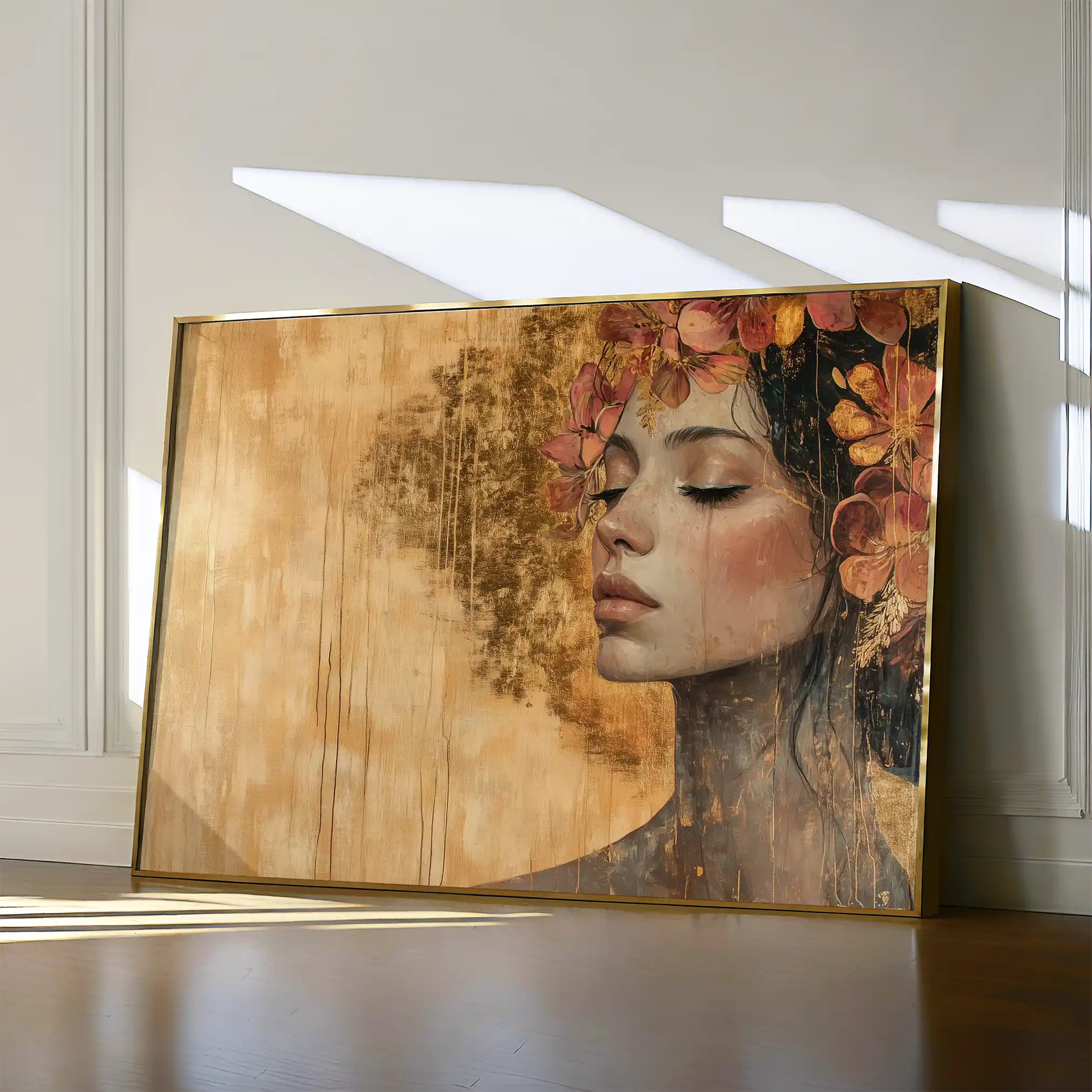 Portrait 126 Canvas Art 90 x 60 cm / Stretched on hidden frame