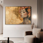 Portrait 126 Canvas Art 90 x 60 cm / Stretched on hidden frame