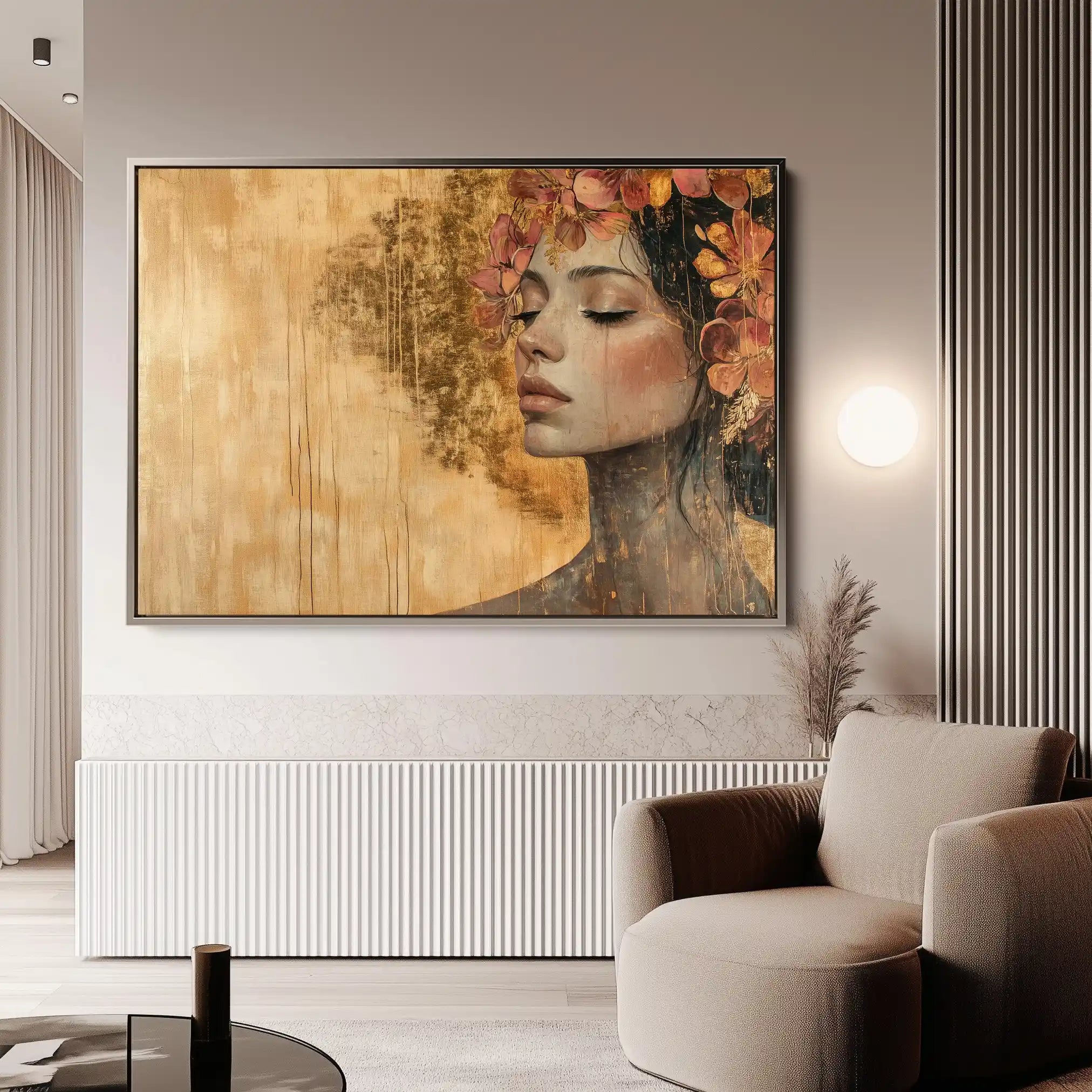 Portrait 126 Canvas Art 90 x 60 cm / Stretched on hidden frame