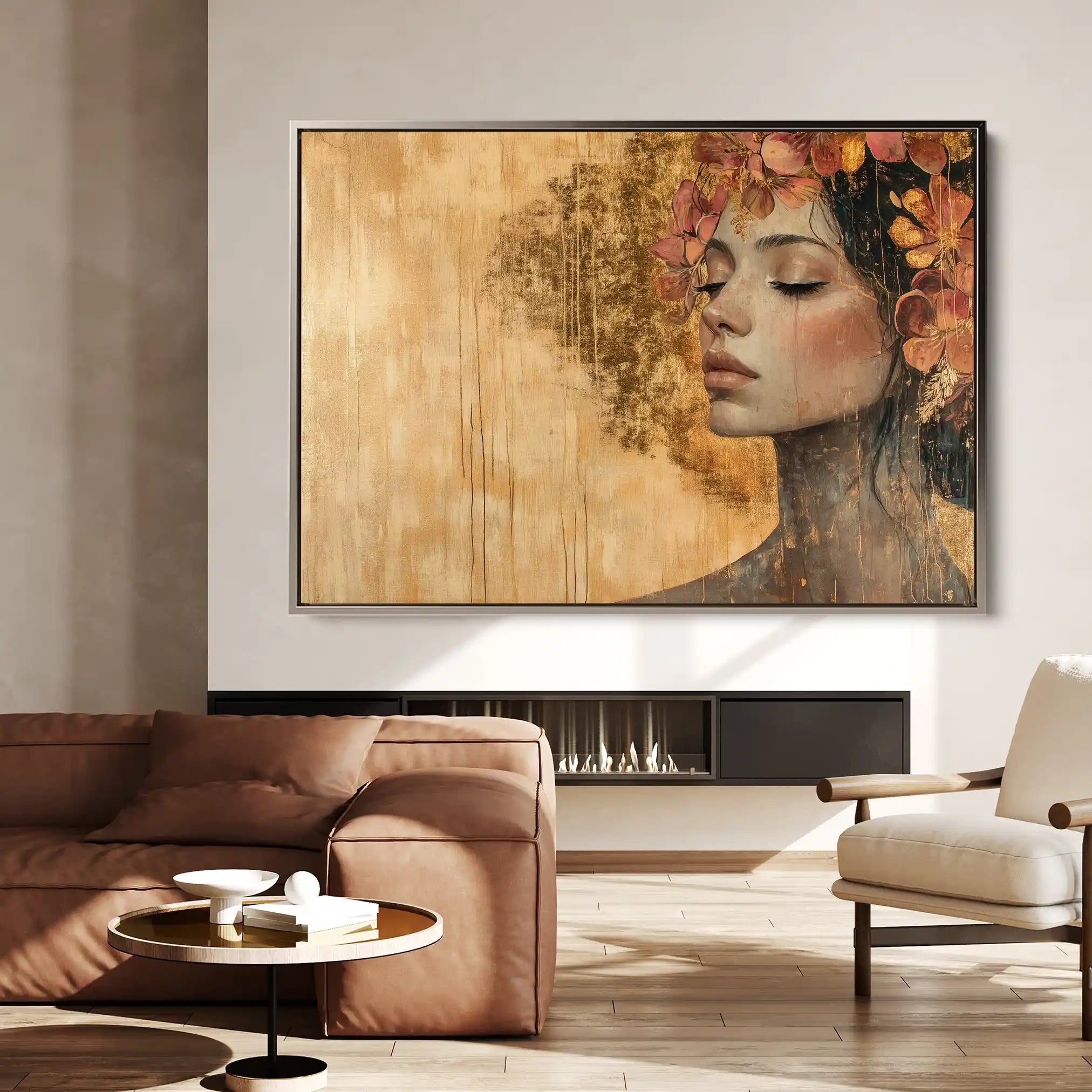 Portrait 126 Canvas Art 90 x 60 cm / Stretched on hidden frame