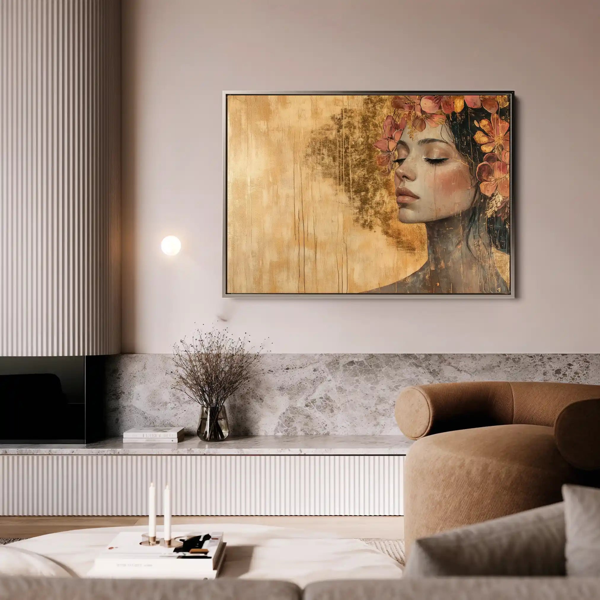 Portrait 126 Canvas Art 90 x 60 cm / Stretched on hidden frame