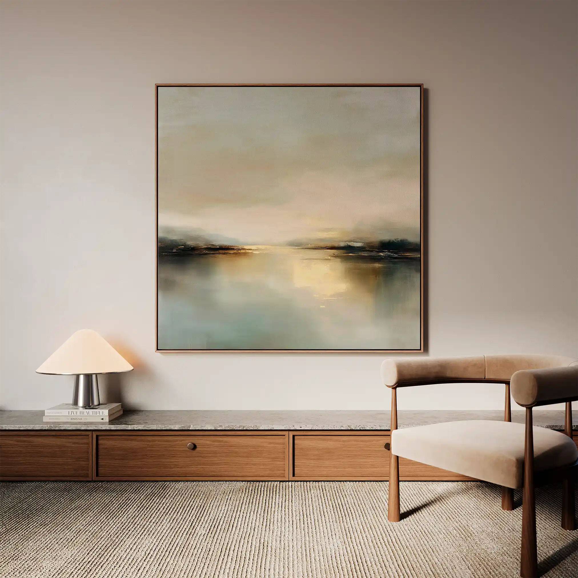 Abstract 1260 Canvas Art 60 x 60 cm / Stretched on hidden frame
