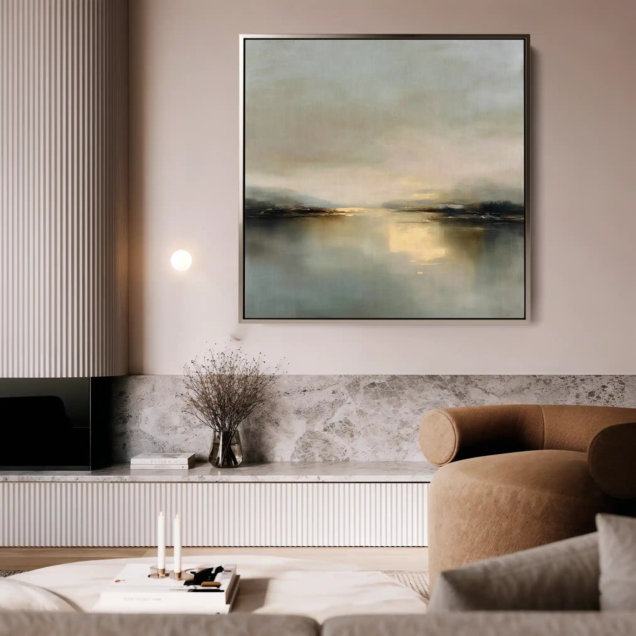 Abstract 1260 Canvas Art 60 x 60 cm / Stretched on hidden frame