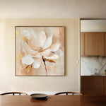 Floral Canvas Wall Art WAD1260-F 80 x 80 cm / Stretched on hidden frame