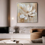 Floral Canvas Wall Art WAD1260-F 80 x 80 cm / Stretched on hidden frame