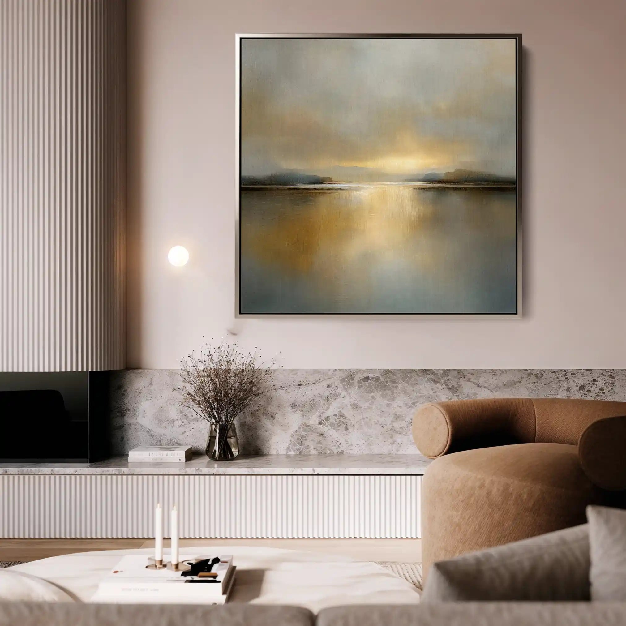 Abstract 1261 Canvas Art 60 x 60 cm / Stretched on hidden frame