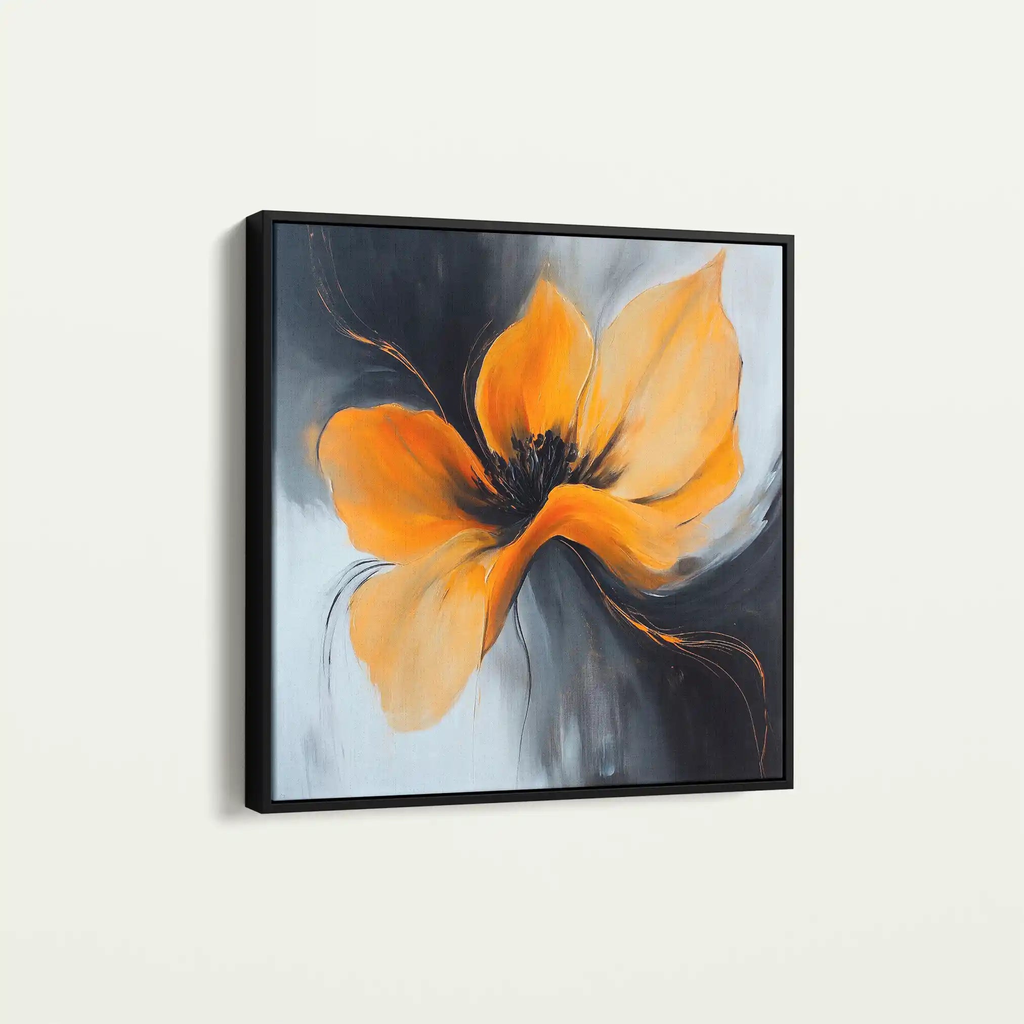 Floral Canvas Wall Art WAD1261-F 80 x 80 cm / Stretched on hidden frame