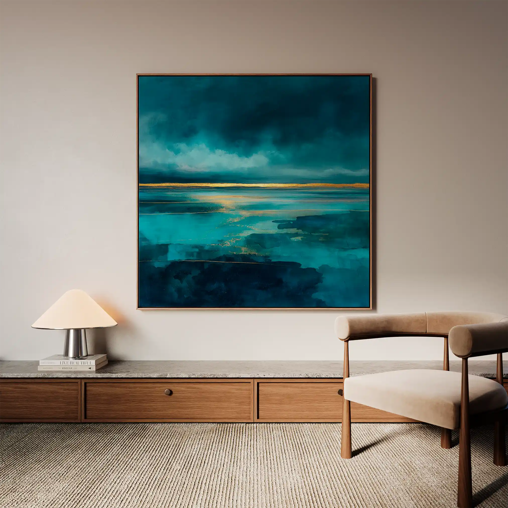 Abstract 1262 Canvas Art 60 x 60 cm / Stretched on hidden frame