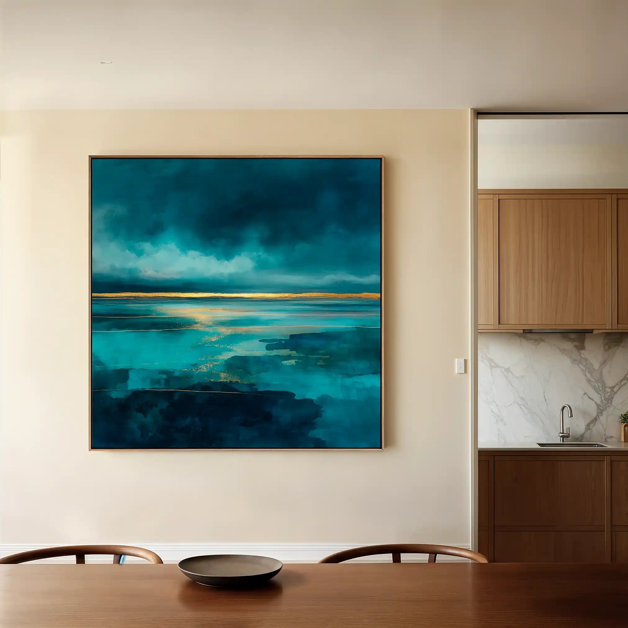 Abstract 1262 Canvas Art 60 x 60 cm / Stretched on hidden frame