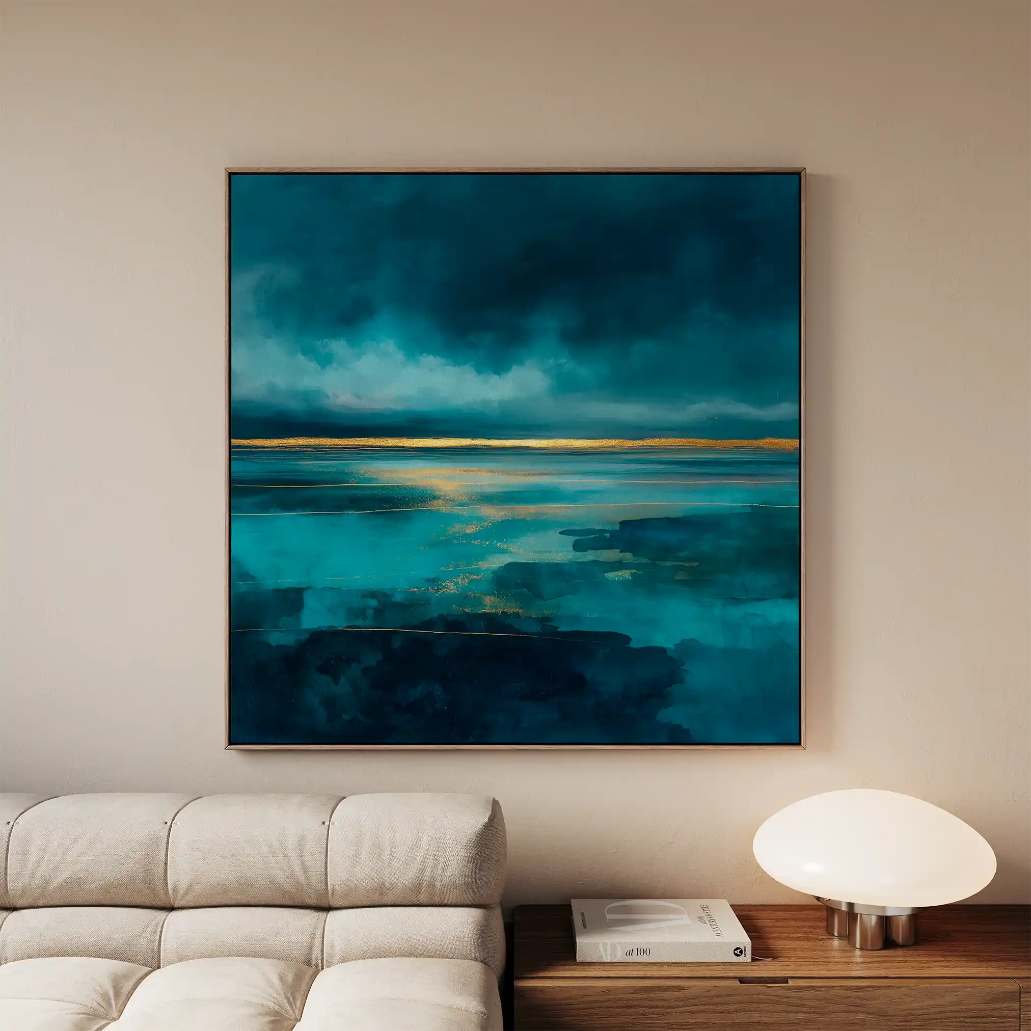 Abstract 1262 Canvas Art 60 x 60 cm / Stretched on hidden frame