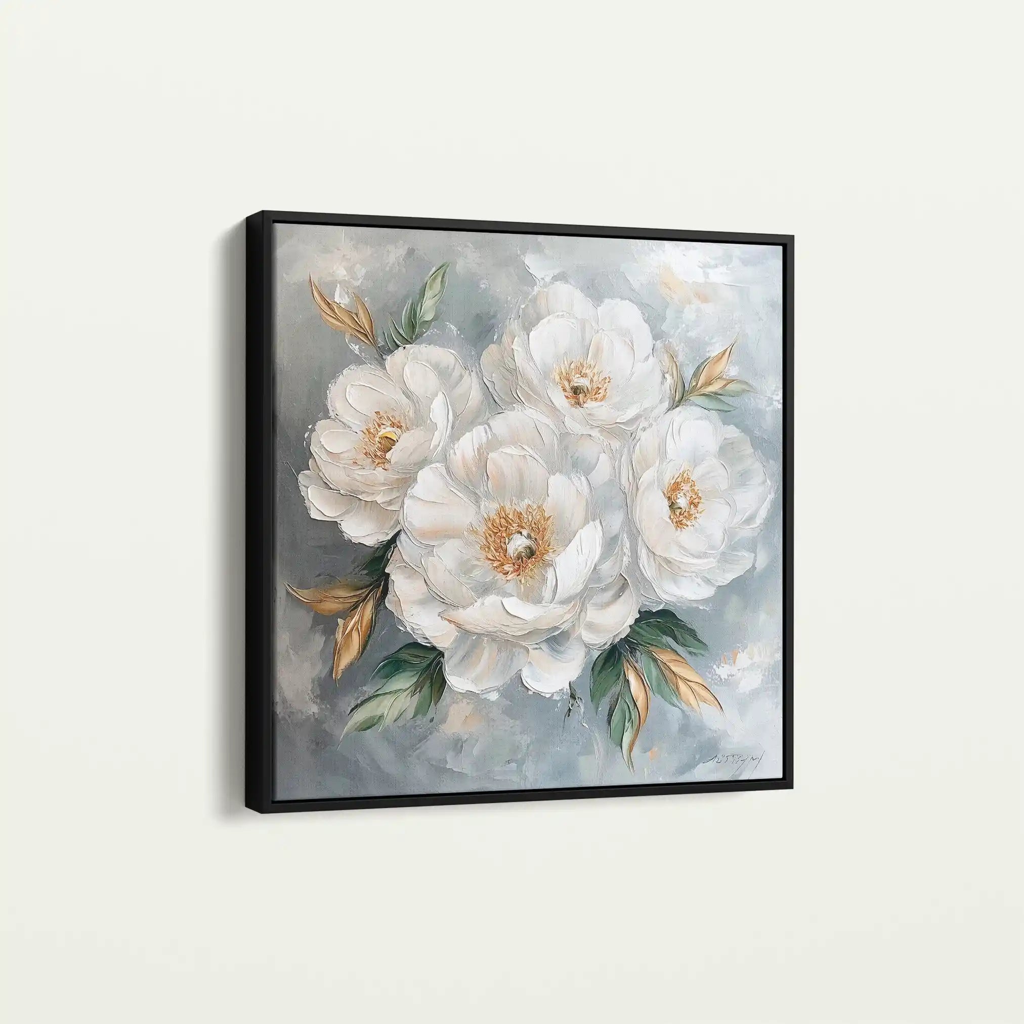 Floral Canvas Wall Art WAD1262-F 80 x 80 cm / Stretched on hidden frame