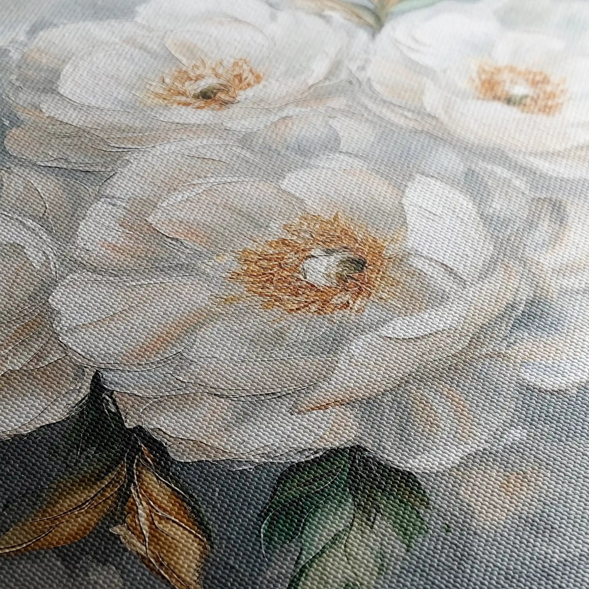 Floral Canvas Wall Art WAD1262-F 80 x 80 cm / Stretched on hidden frame