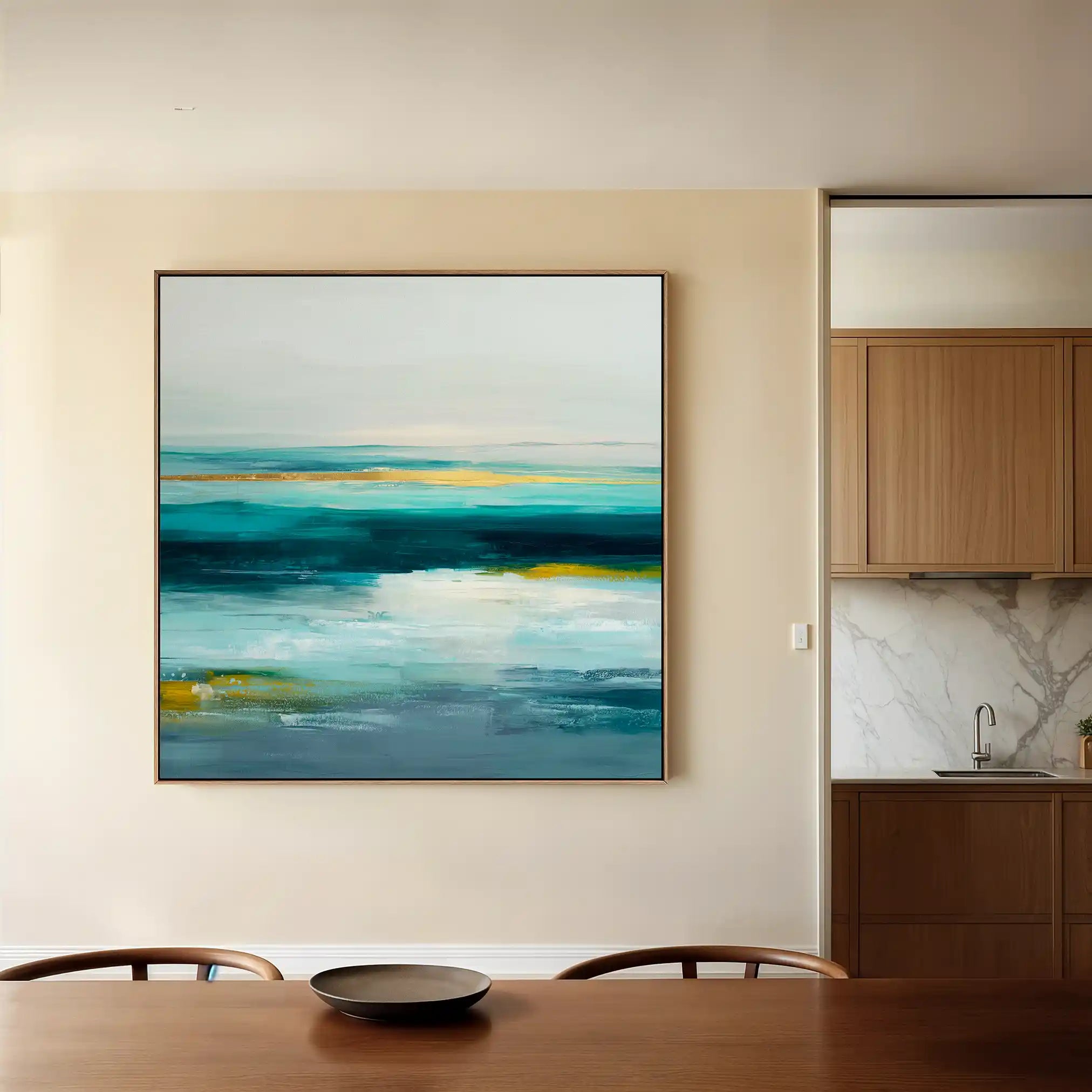 Abstract 1264 Canvas Art 60 x 60 cm / Stretched on hidden frame