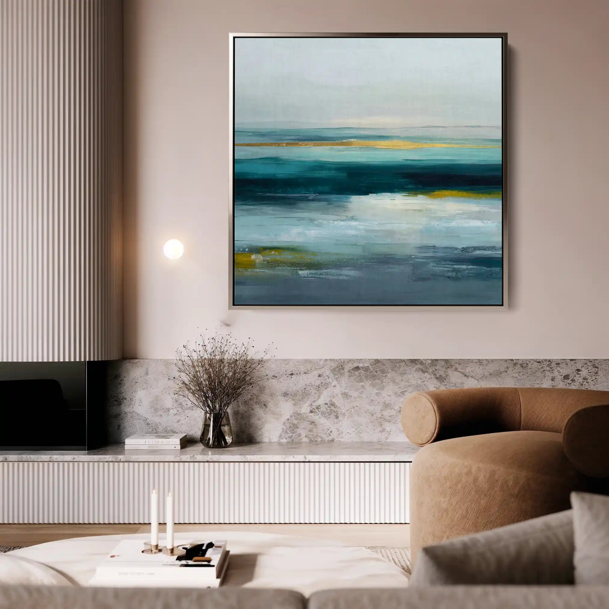 Abstract 1264 Canvas Art 60 x 60 cm / Stretched on hidden frame