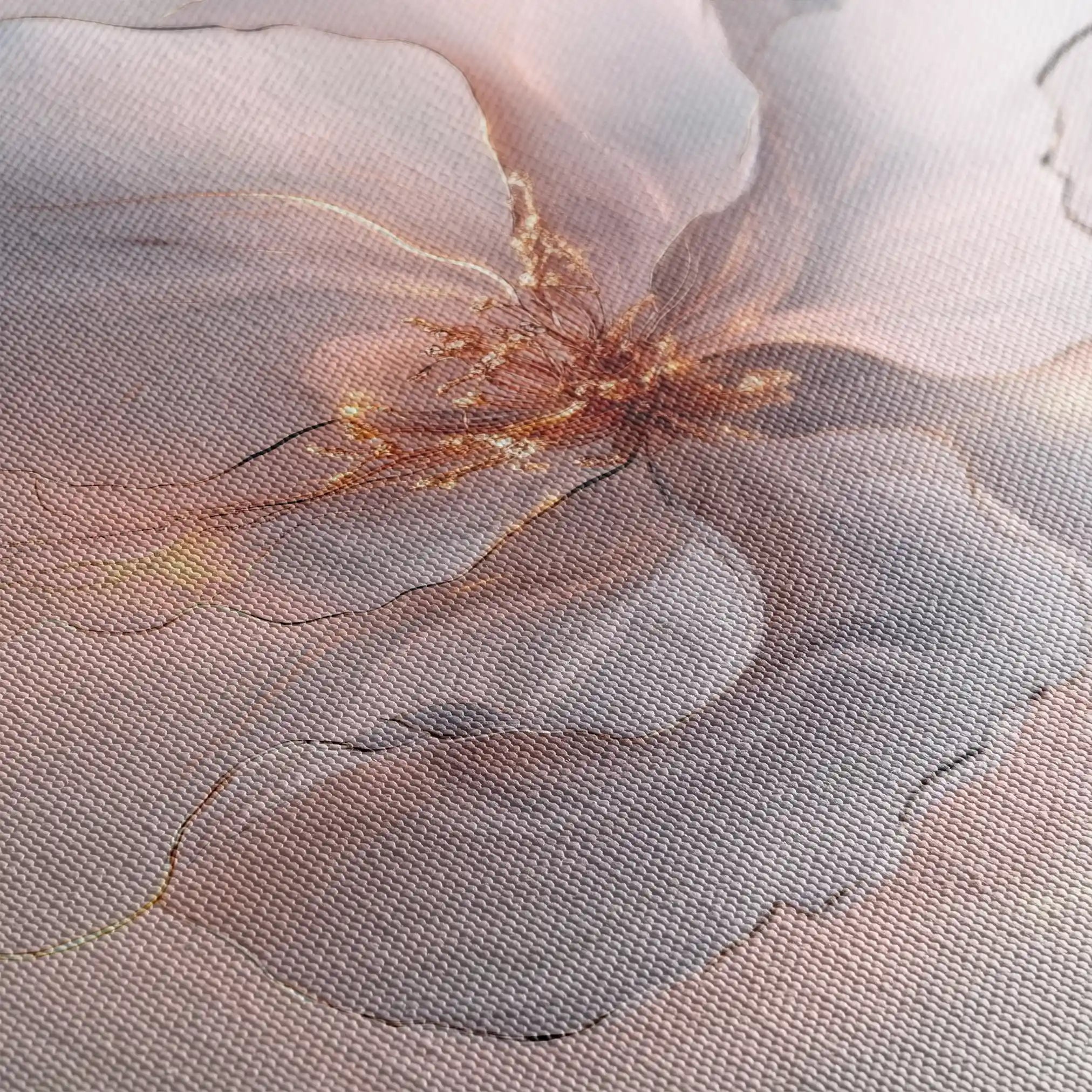 Floral Canvas Wall Art WAD1264-F 80 x 80 cm / Stretched on hidden frame