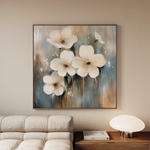 Floral Canvas Wall Art WAD1265-F 80 x 80 cm / Stretched on hidden frame