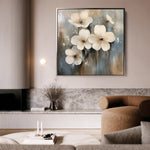Floral Canvas Wall Art WAD1265-F 80 x 80 cm / Stretched on hidden frame