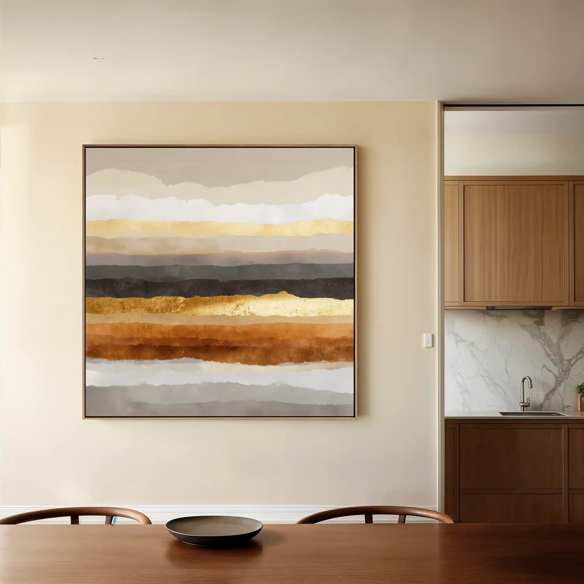 Abstract 1266 Canvas Art 60 x 60 cm / Stretched on hidden frame