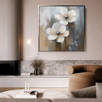Floral Canvas Wall Art WAD1266-F 80 x 80 cm / Stretched on hidden frame