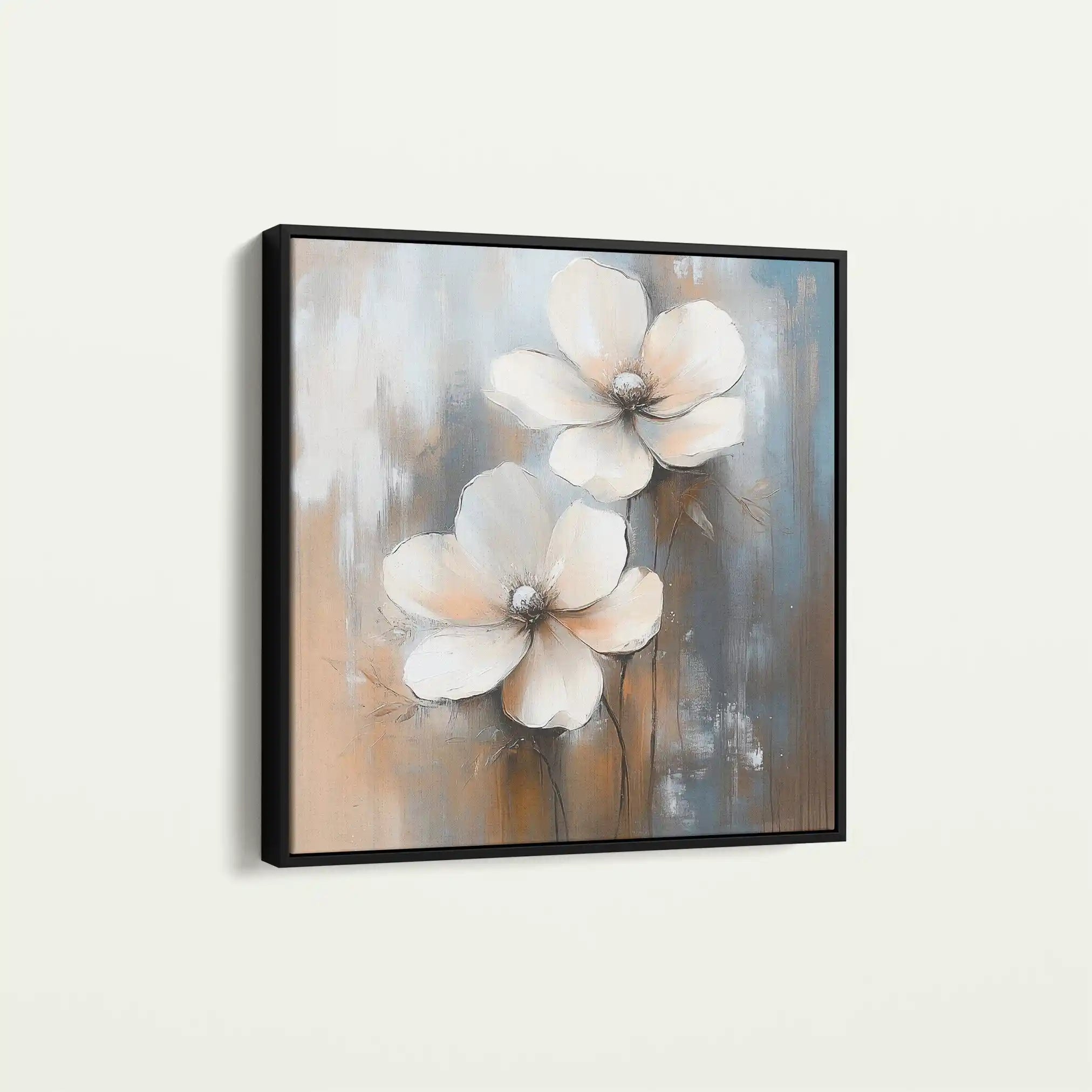 Floral Canvas Wall Art WAD1266-F 80 x 80 cm / Stretched on hidden frame