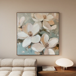 Floral Canvas Wall Art WAD1268-F 80 x 80 cm / Stretched on hidden frame