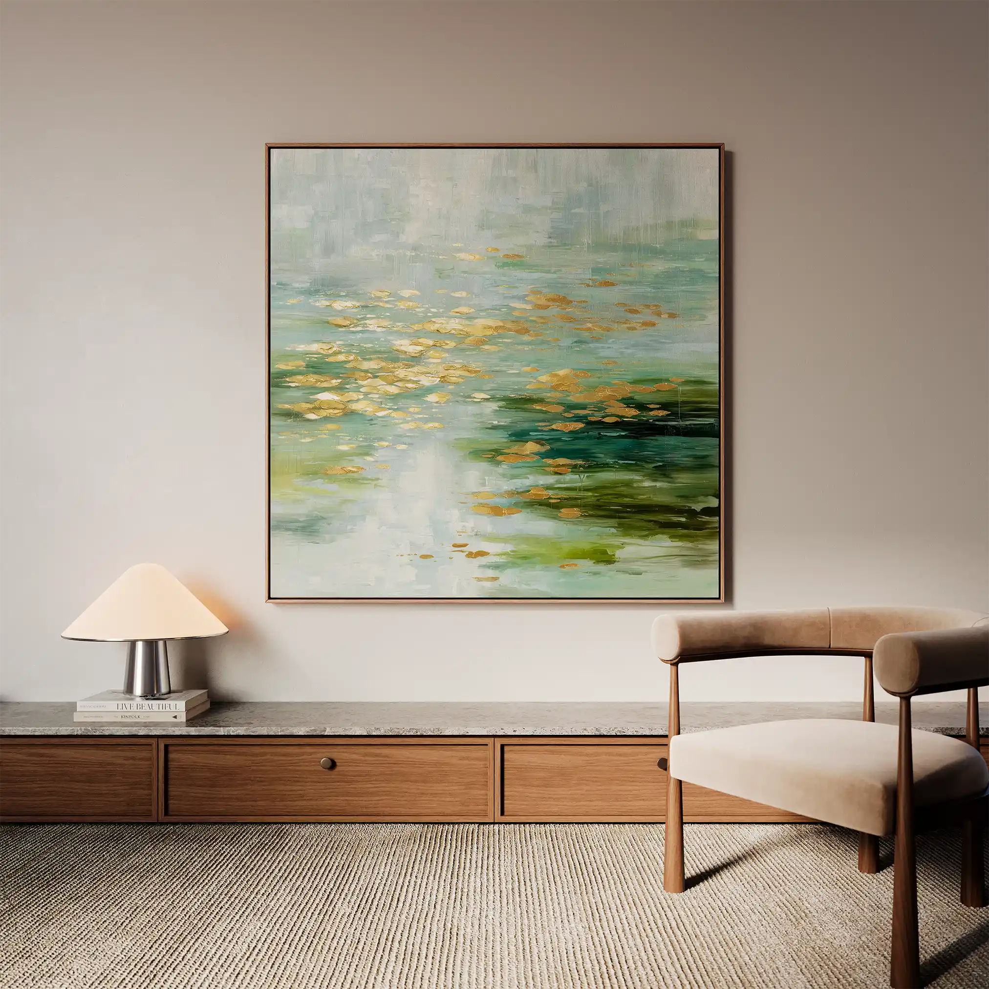 Abstract 1269 Canvas Art 60 x 60 cm / Stretched on hidden frame