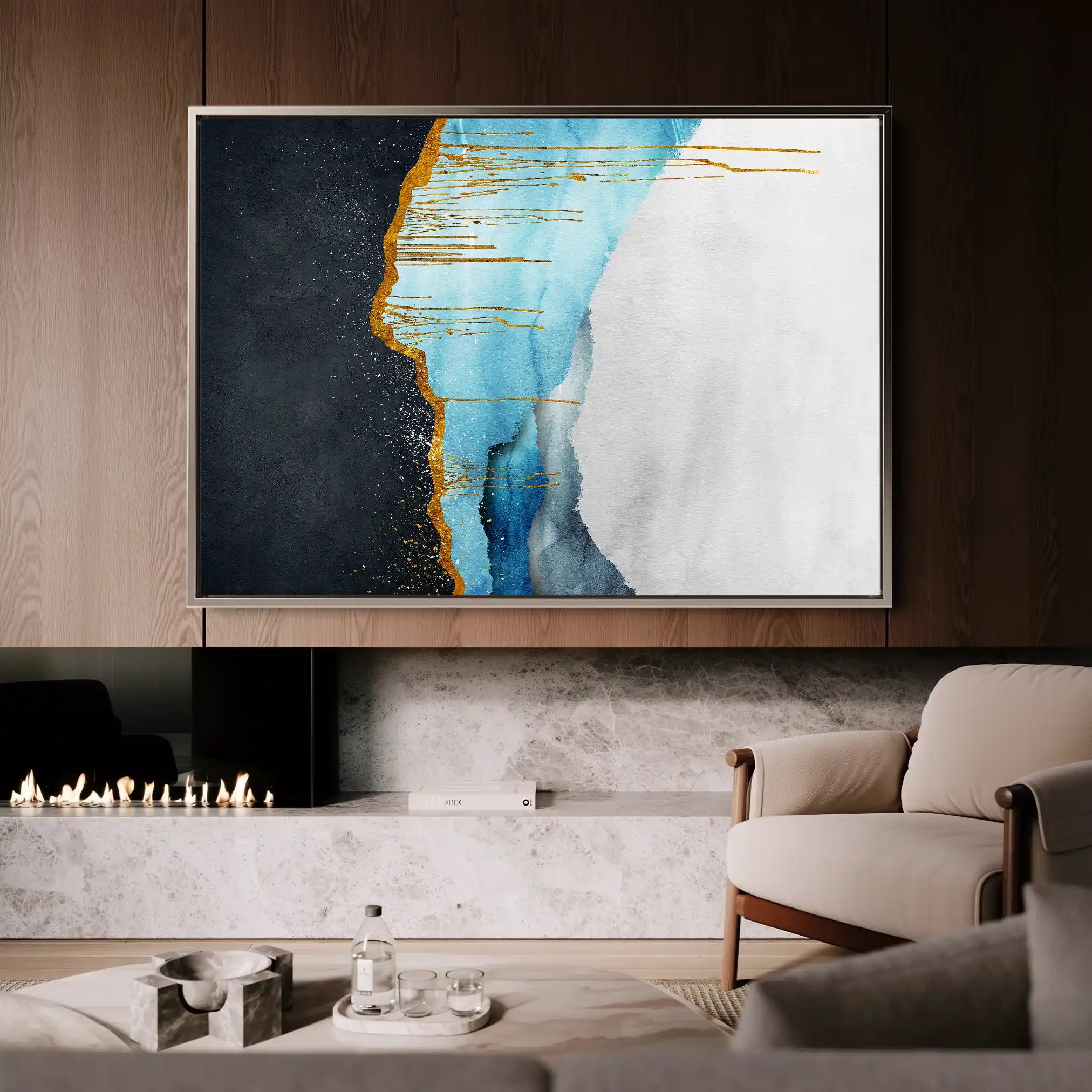 Abstract 127 Canvas Art 60 x 40 cm / Stretched on hidden frame