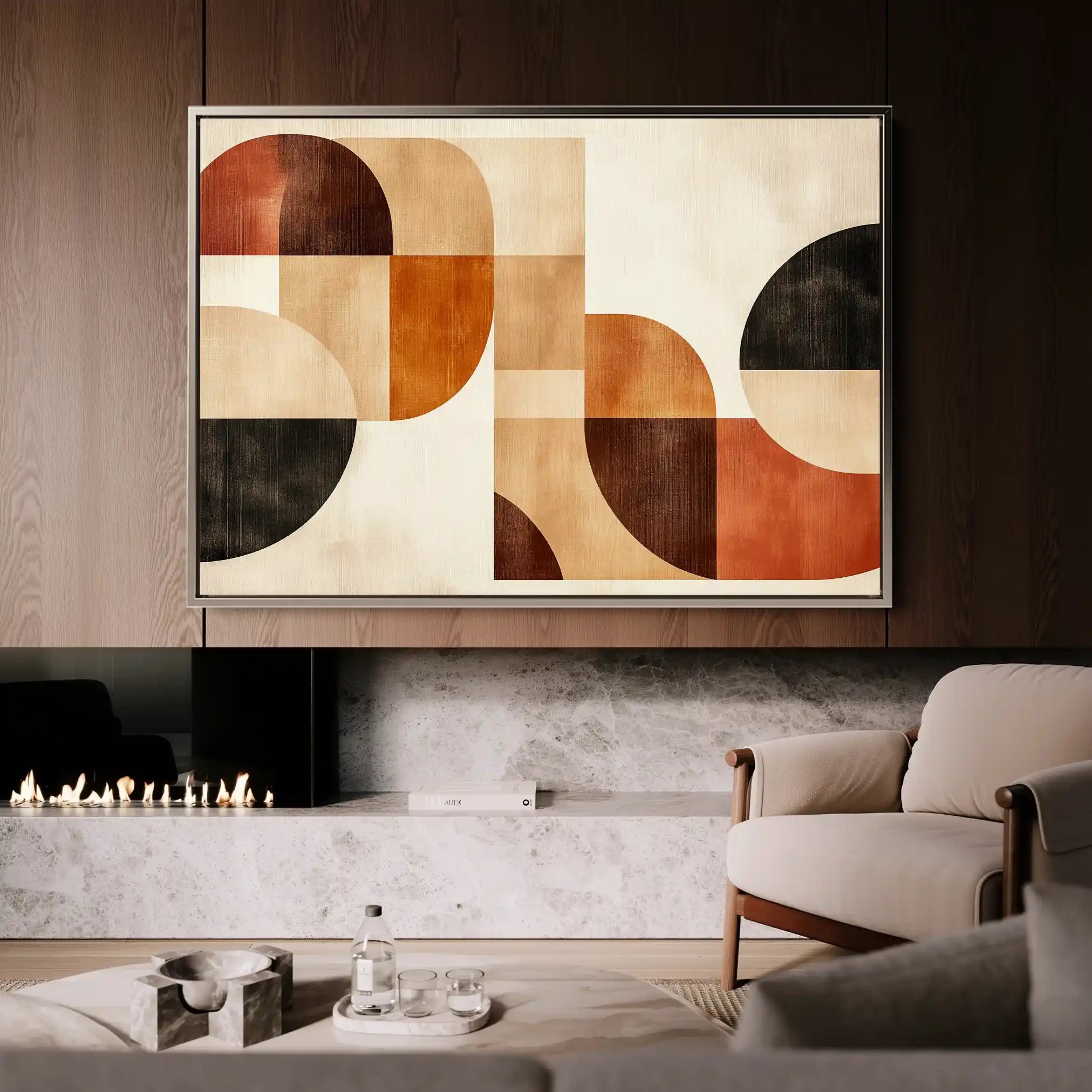 Boho 127 Canvas Art 90 x 60 cm / Stretched on hidden frame