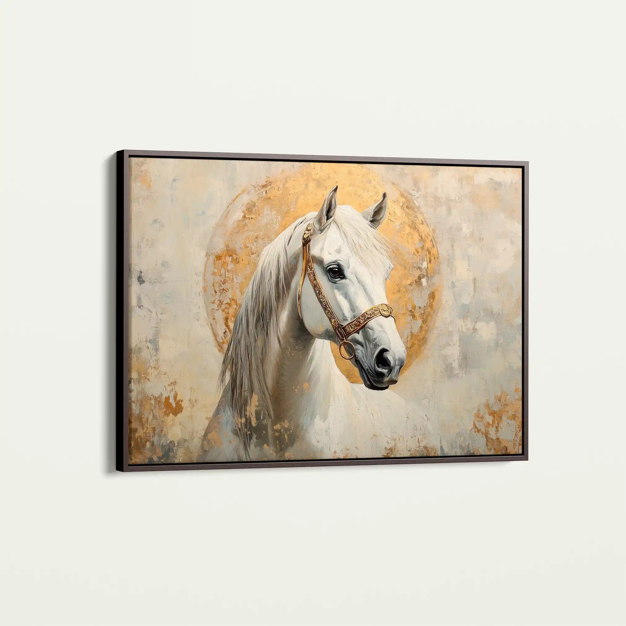 Horses 127 Canvas Art 90 x 60 cm / Stretched on hidden frame